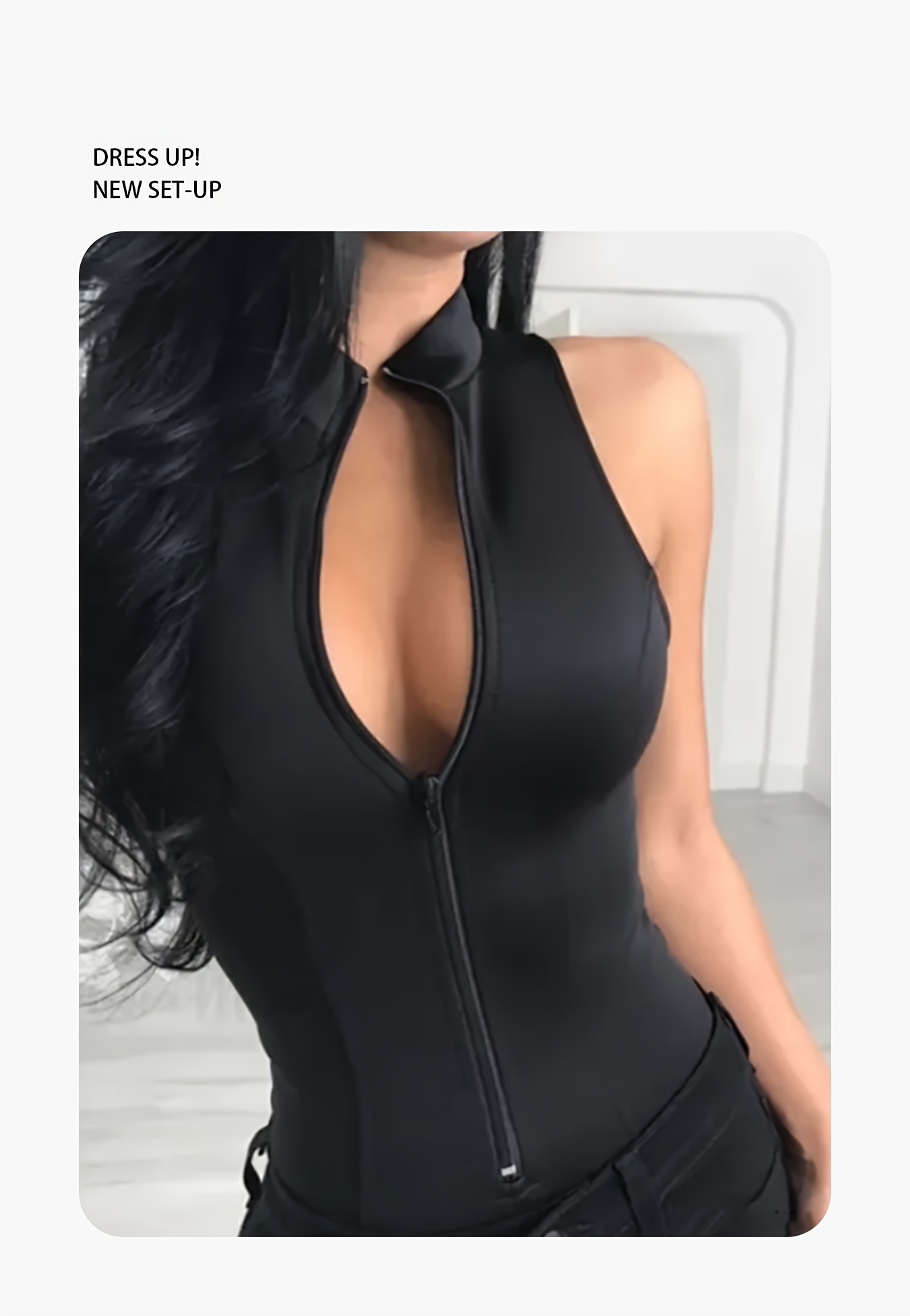 summer casual comfortable solid color fitted sleeveless round neck   Product details 0