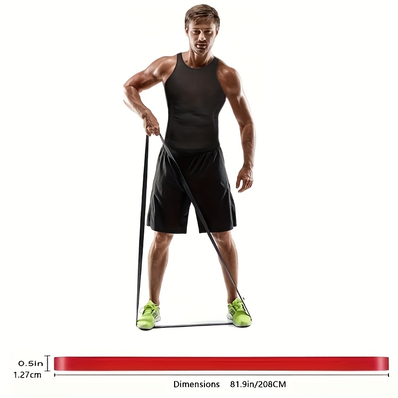 TEMU Red Resistance Bands, Fitness Resistance Straps, Pull-up Resistance Bands, Equipment For Wrist Strength Training.