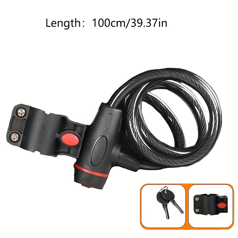 Temu – TEMU U-shaped Lock With Key, Anti-theft Lock, Thick Steel Lock, Suitable For Motorcycles, Bicycles, Home