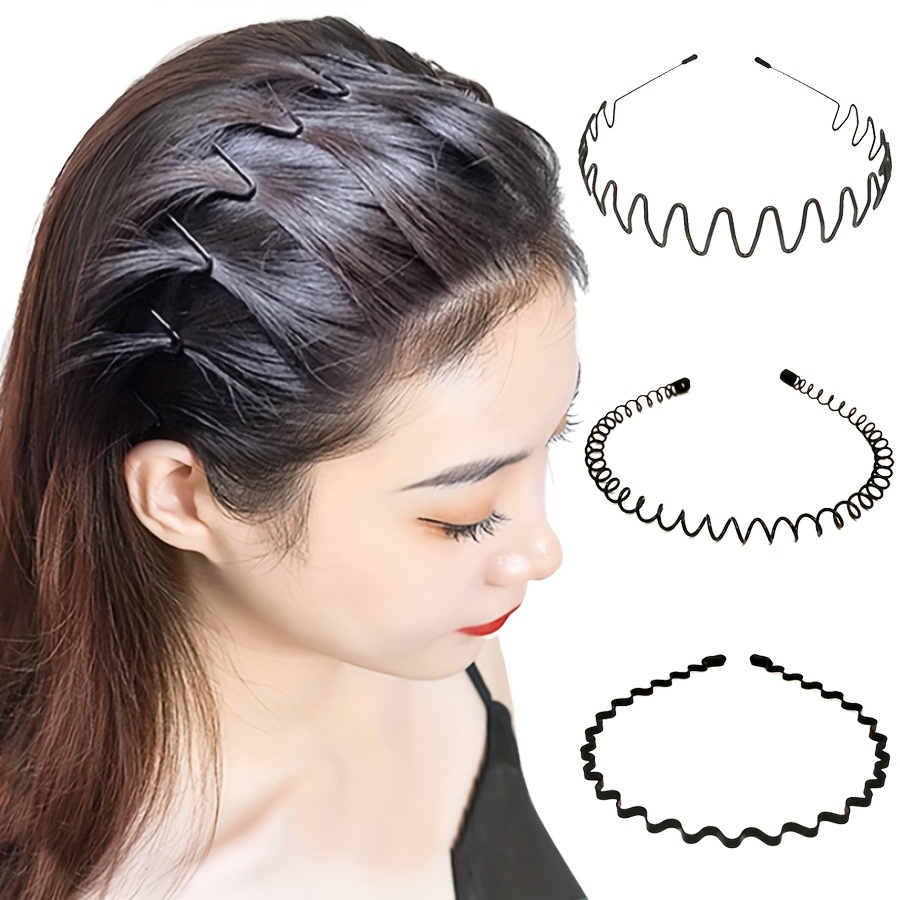 

3pcs Headband Set - Sleek, Non-slip Hairbands For Styling & Sports - Perfect Gift For