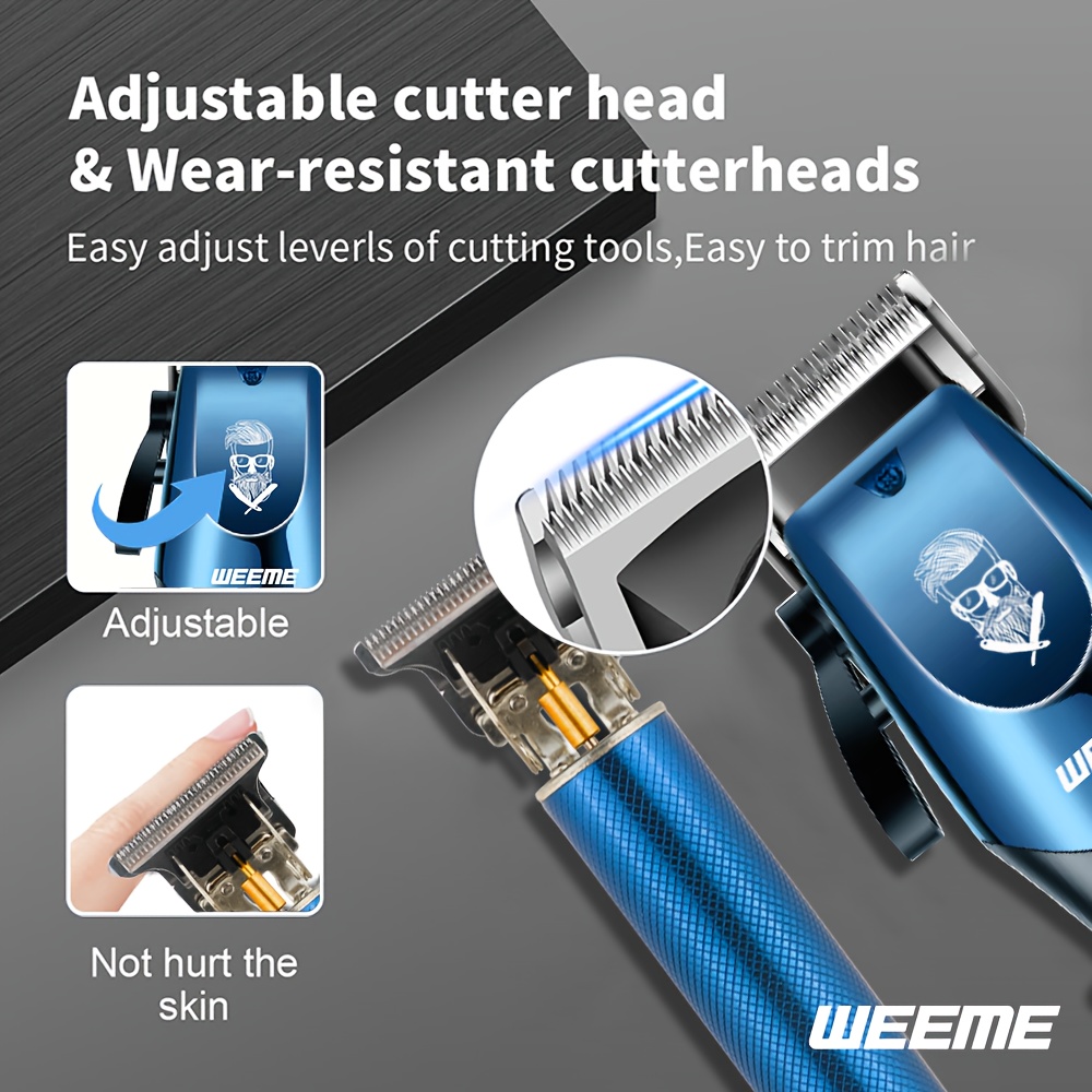 4-delig Heren Elektrische Haartrimmer, Neushaartrimmer, Scheerset - Draadloze USB Oplaadbaar