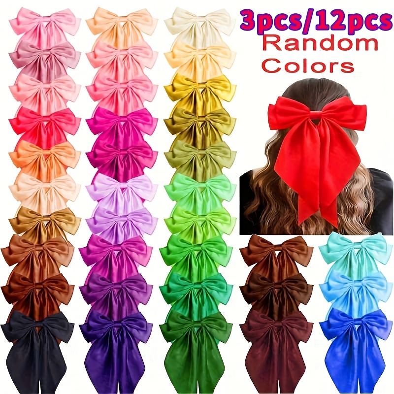 silk hair bows sold on Temu United States display picture 1