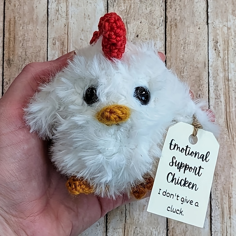 

Emotional Support Chicken - Chick - Desk Accessories Accessories Fun Gifts For Office Gift Sets Colleagues My Much Needed.(including Cards)