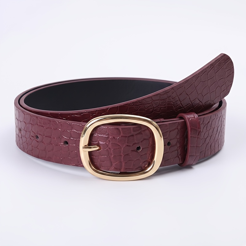 TEMU 1pc Women's Belt, Fashionable Retro Wine Pattern Belt, Y2k Spicy Daily Versatile Skirt Casual Jeans Waist-cinching Decorative Belt