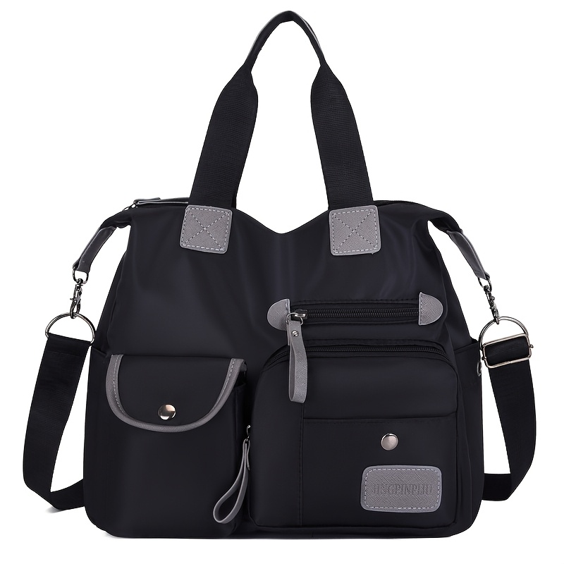 TEMU Women's Multi-pocket Shoulder Bag With Large Capacity Design, Detachable Shoulder Strap, Suitable For Daily Commuting, Work And Casual . Fashion