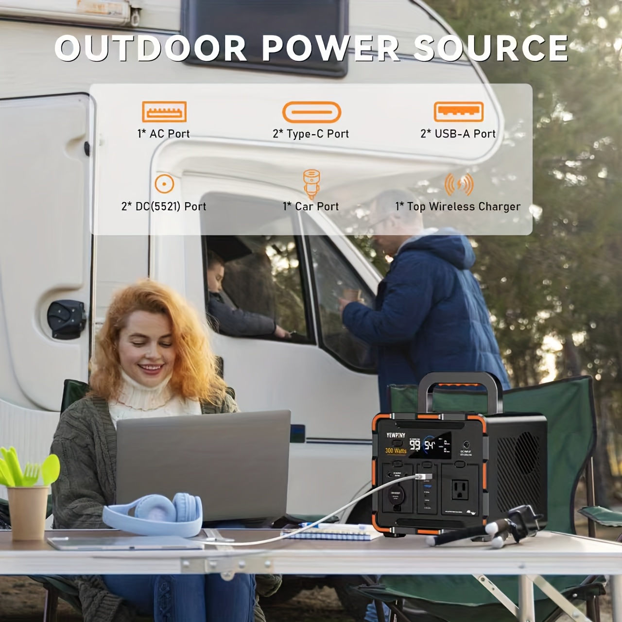 Portable Power Station, Equipped with Fast Charging, 259Wh/599.4Wh... product image 10