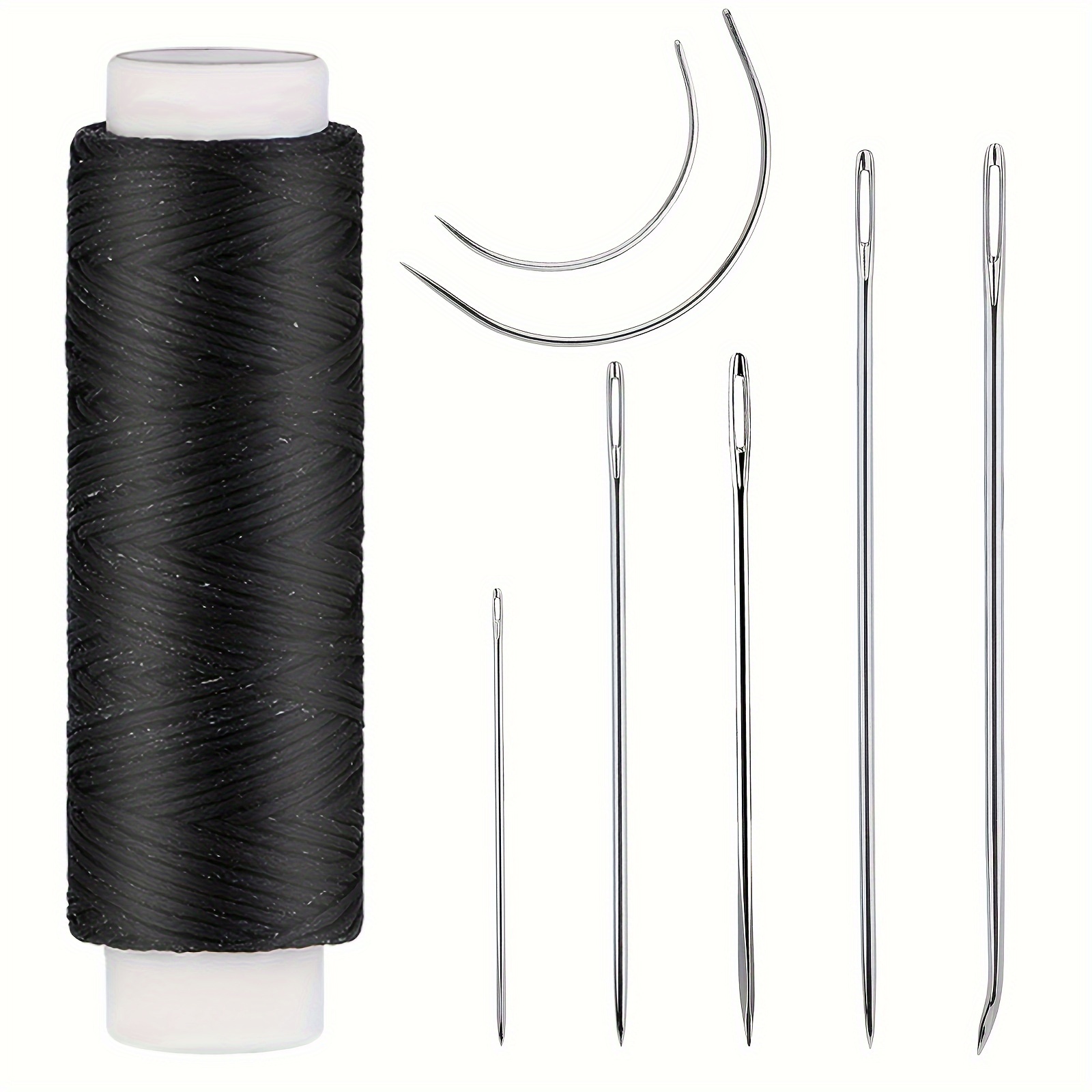 Pack of 20 Hand Sewing Needles + Upholstery Thread + Sewing