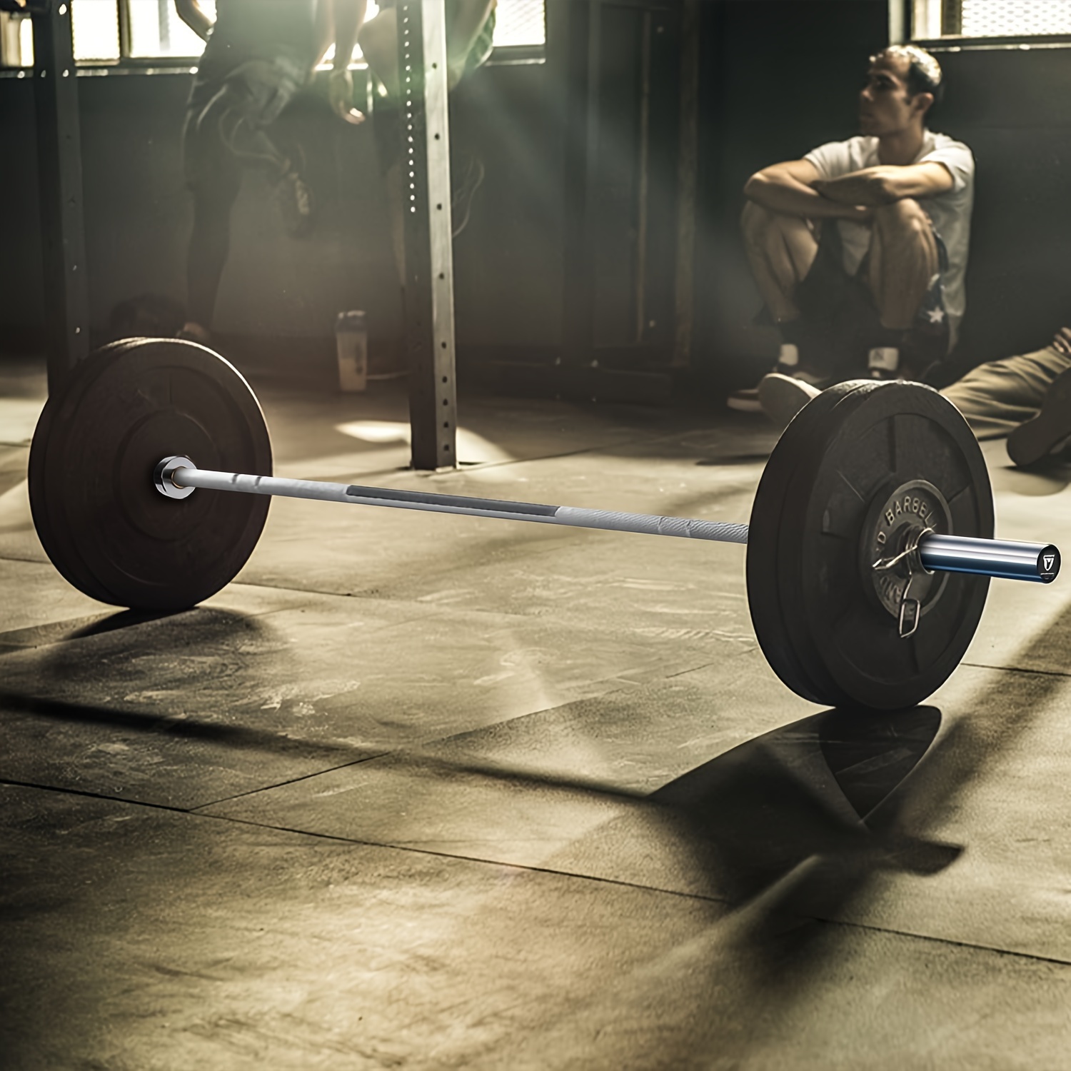 Barra de pesas de 45LB para discos de 2&*; de pies, barra de  entrenamiento de con capacidad de 700LBS para levantamiento de pesas,  press de ban