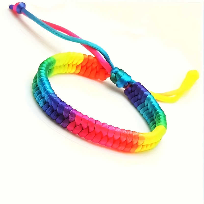Colorful Ethnic Style Rope Bracelet Adjustable Minimalist Design