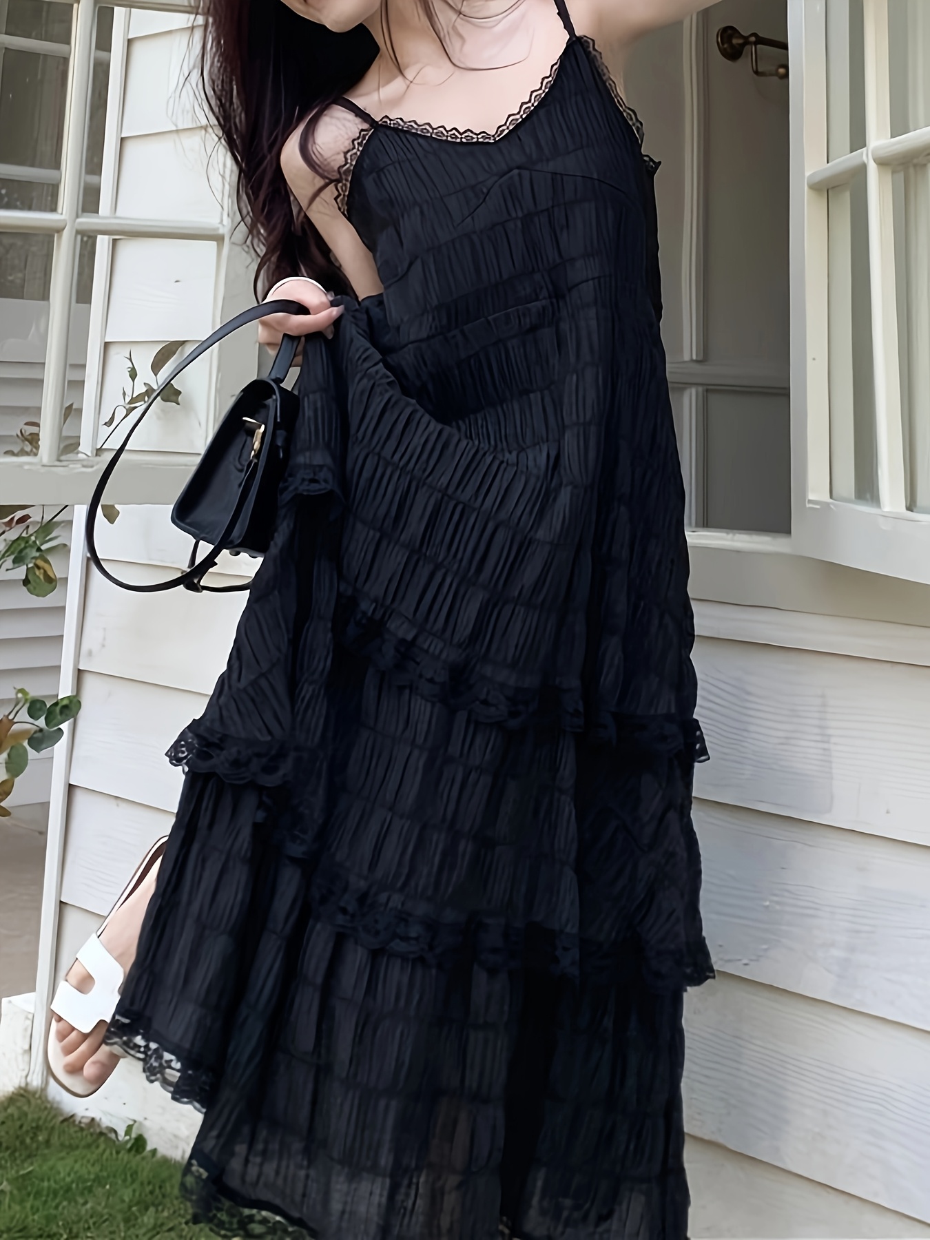 lace trim cami dress womens summer - Temu New Zealand