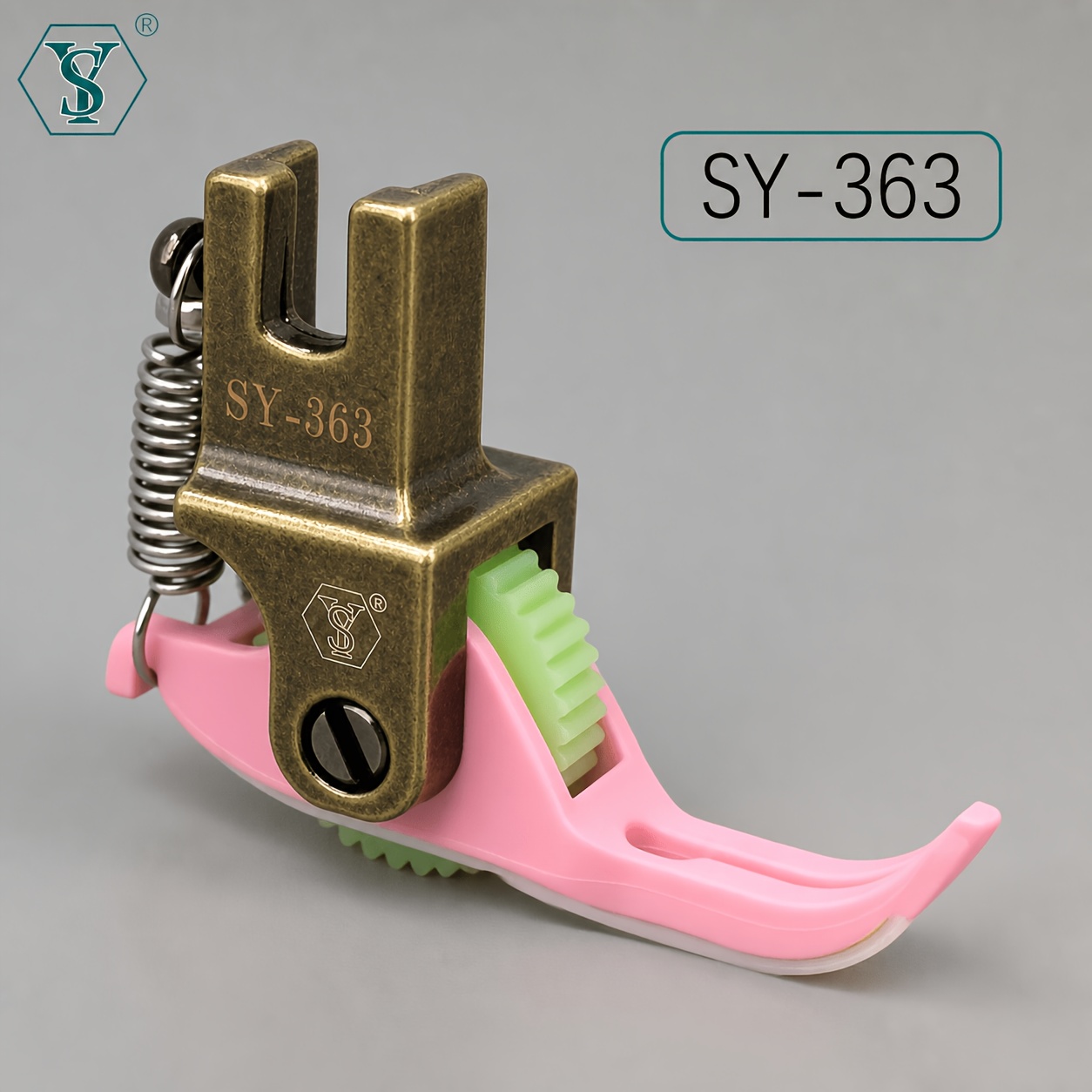 TEMU Sewing 0.5mm Roller Narrow Upper Zipper Presser Foot, Double-layer Thickened , Adjustable Roller Design, Pressing Thread, Upper Zipper, Presser