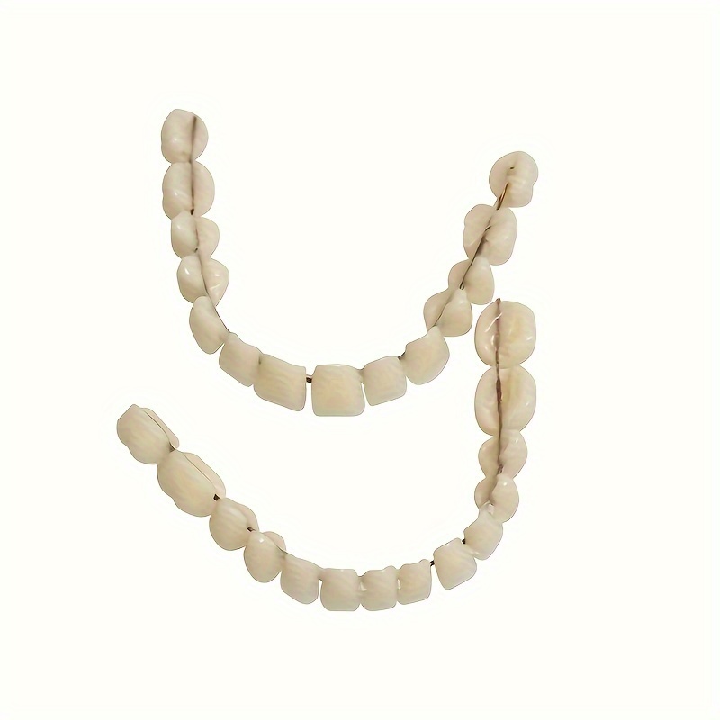 TEMU 1 Set Dentures, Upper And Lower Teeth Plastic Models, Oral Teaching & Training Model, No Fragrance, Dental Accessories, Weight ≤ 300g