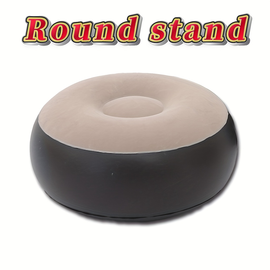 1 canapé gonflable d'extérieur avec repose-pieds | Portable, gonflage rapide, pliable et léger, idéal pour le camping, la plage, la piscine, le jardin, pompe à pieds incluse