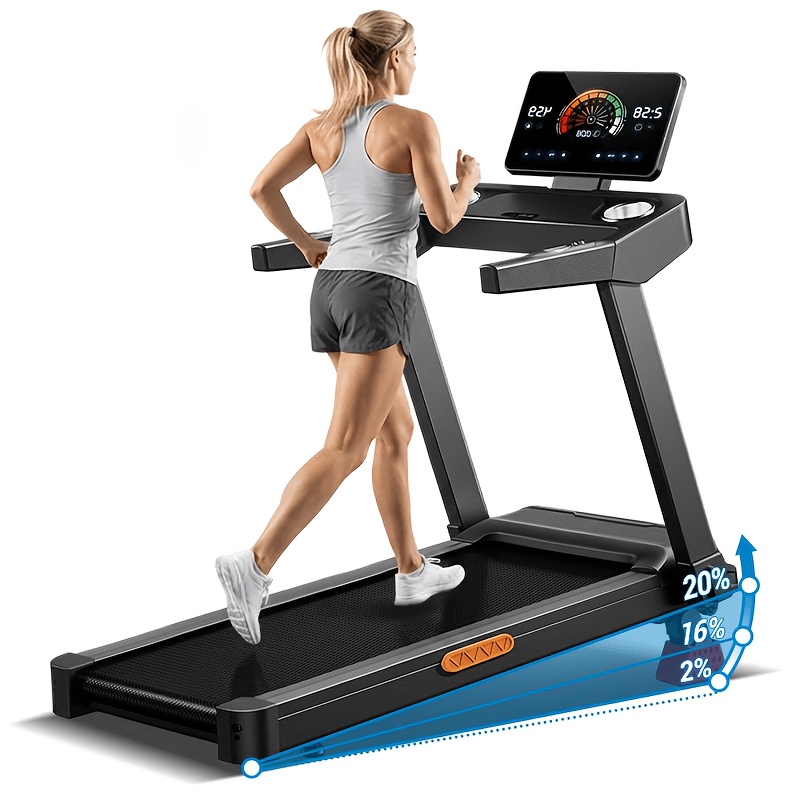 Image of A Versatile 4-in-1 Treadmill Featuring A 20% Manual Incline, This Foldable Home Treadmill Is Equipped With A Quiet 3.5 Motor And Supports Up To 400 , Without Battery