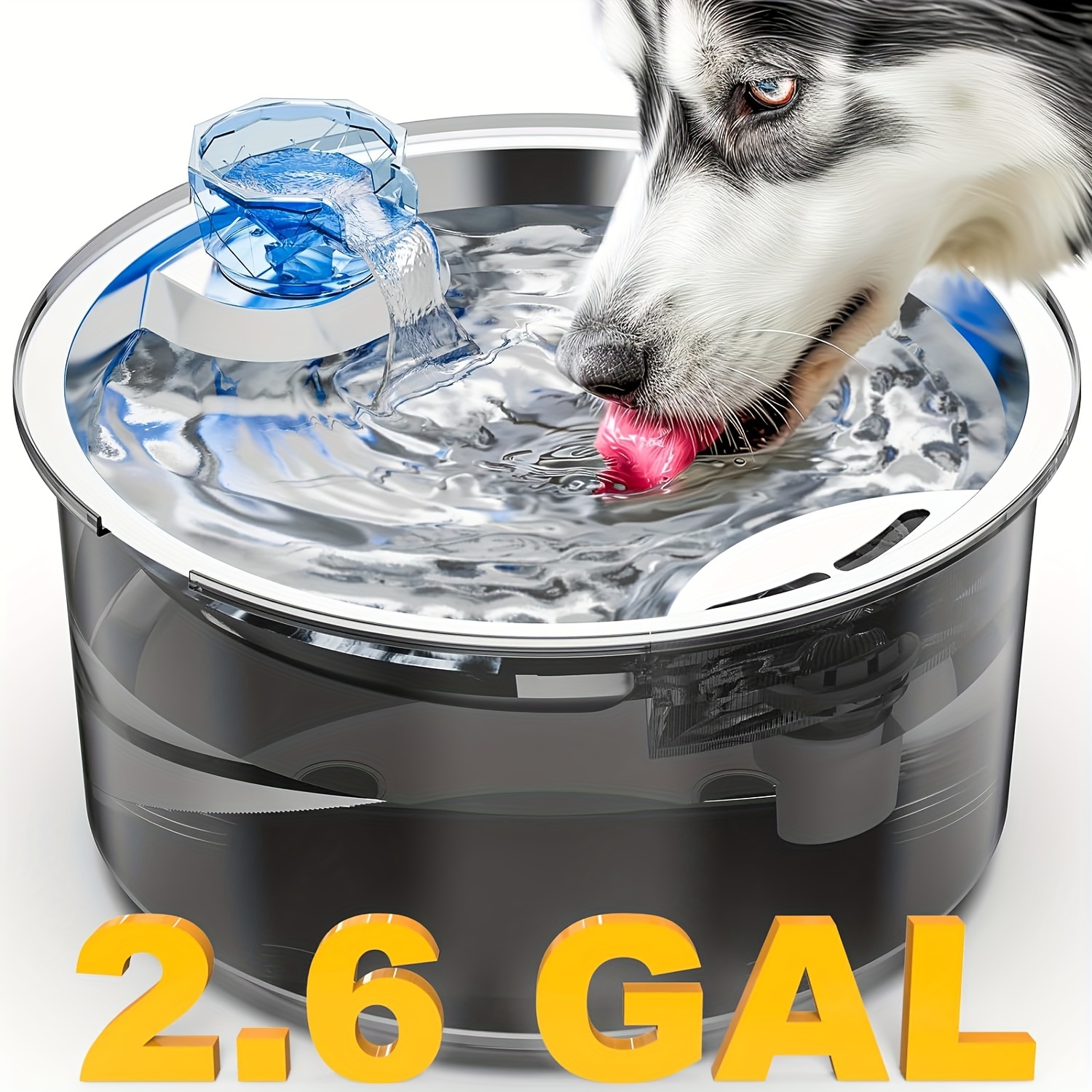 

Dog Dispenser, 2.6 Gallon (approximately 10l) Oversized Pet Dispenser, Suitable For , Dog Dispenser, Steel Cat Bowl 2 , ,