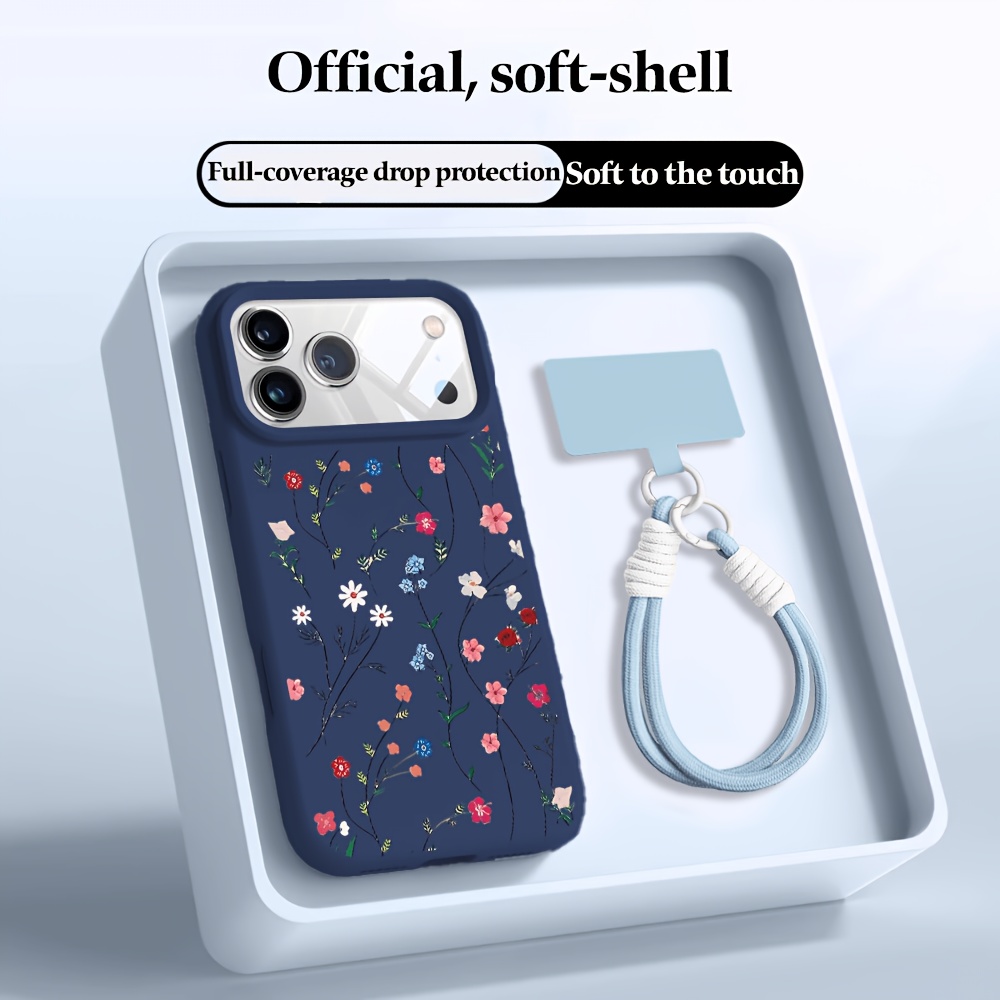 TEMU Phone Case - Flowers Applicable To 17pro Max/17pro/17/ 16pro Max/16 Pro/16/ 15pro Max/15 Pro/15/ 14promax/14pm/14p 14/ 13 //13p/13 Phone Cases,