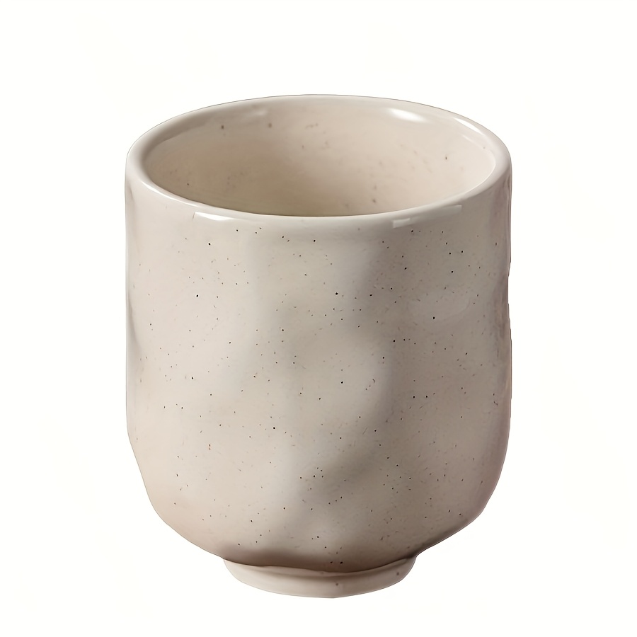 1pc Creative And Minimalist Ceramic Mug, Trendy And Fashionable Coffee Cup, Metal Spotted Espresso Cup
