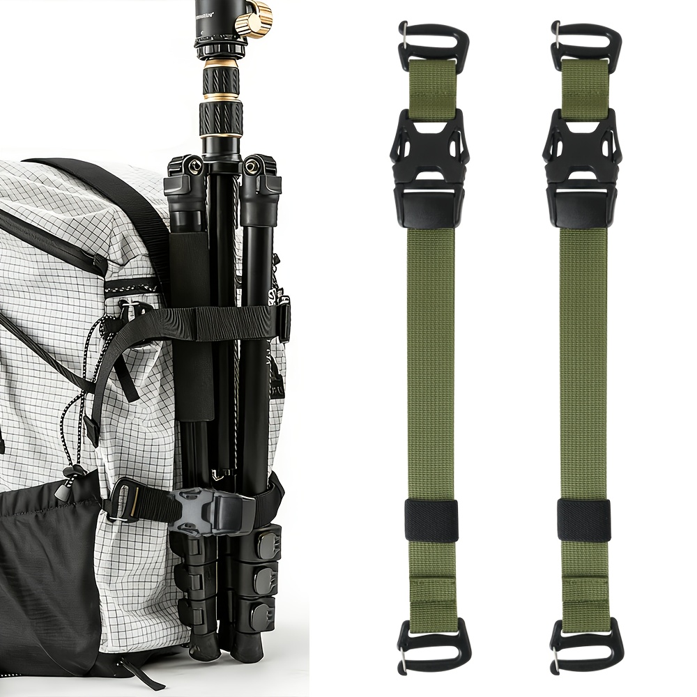 TEMU 2pcs Tactical Molle System Backpack Straps And Buckles Set -adjustable Pack Attachment Strap Accessories