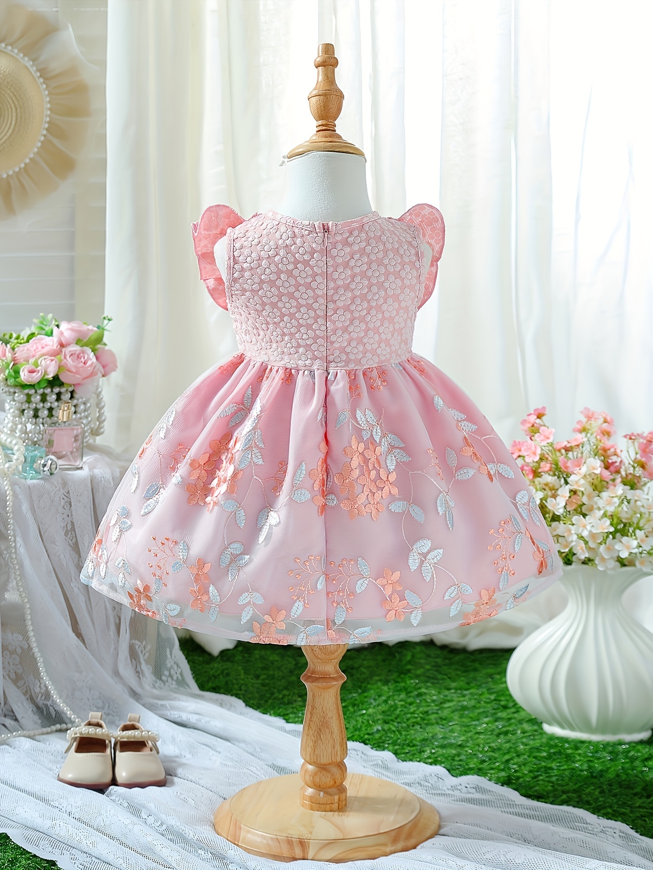 Infant Exquisite Valentine'S Day Dress, Cute * Gown for Baby * * Dress,  Valentine'S Day Outfit, Valentine'S Day Gift, Infant Summer Sunflower * Bow  Tulle Dress