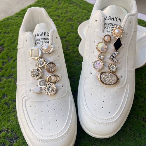 item picture 18pcs diy shoe accessory set detachable pieces suitable for shoelaces ideal gift for fashion enthusiasts suitable for sneakers