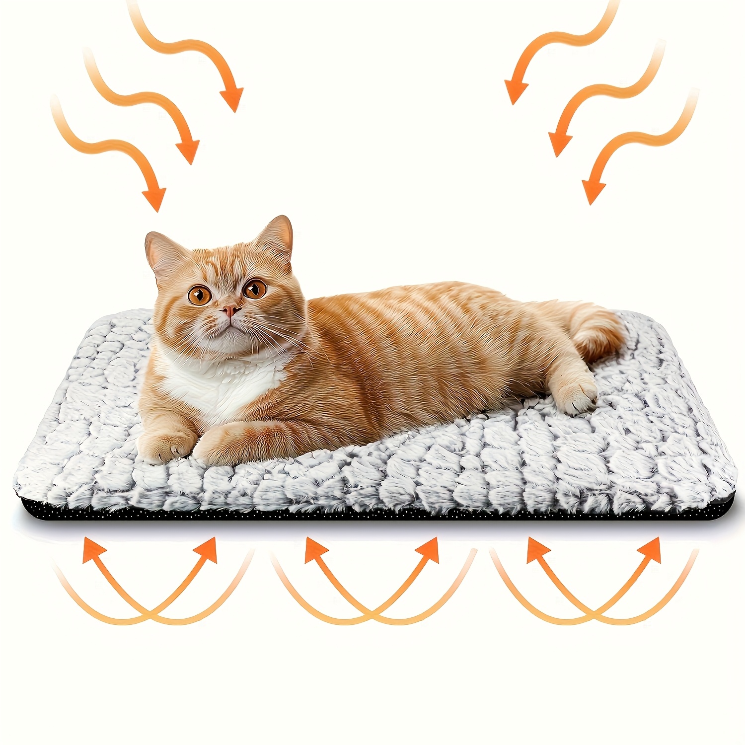 self warming bed super soft cat pet heating pad Temu