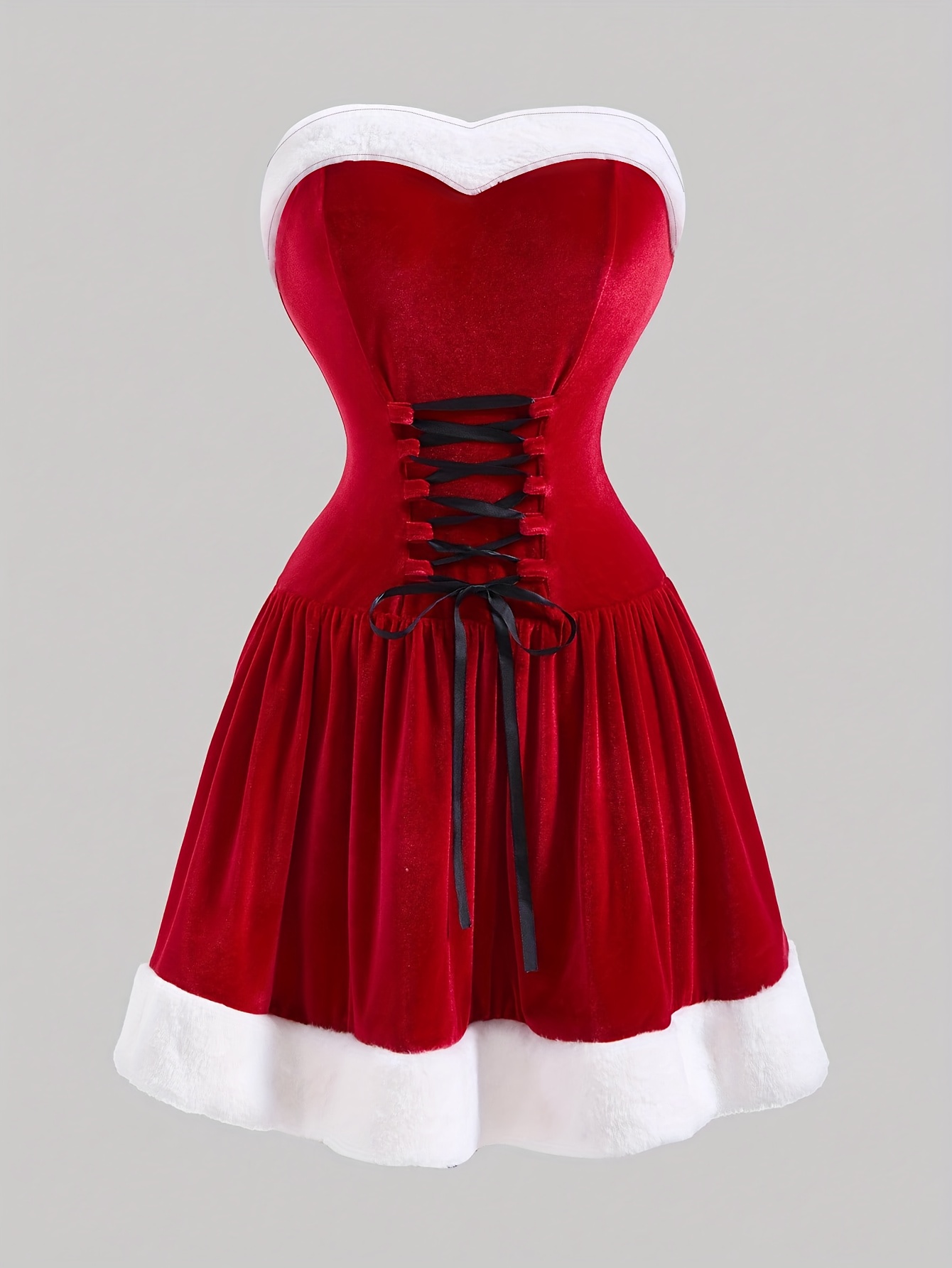 2026 New Women's Mini Dress, Hood Not Included, Velvet Fabric, Party And  Gathering * Fitted, Elegant, Stylish Women's Clothing, New Year's,  Valentine's Day * Women's Clothing Ll168