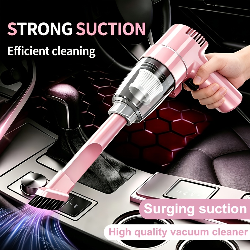 item picture handheld corded car vacuum cleaner with 4m extended power cord   for car power supply high   for wet and dry use portable car cleaning tool mini portable vacuum for car interior crevices and dust  