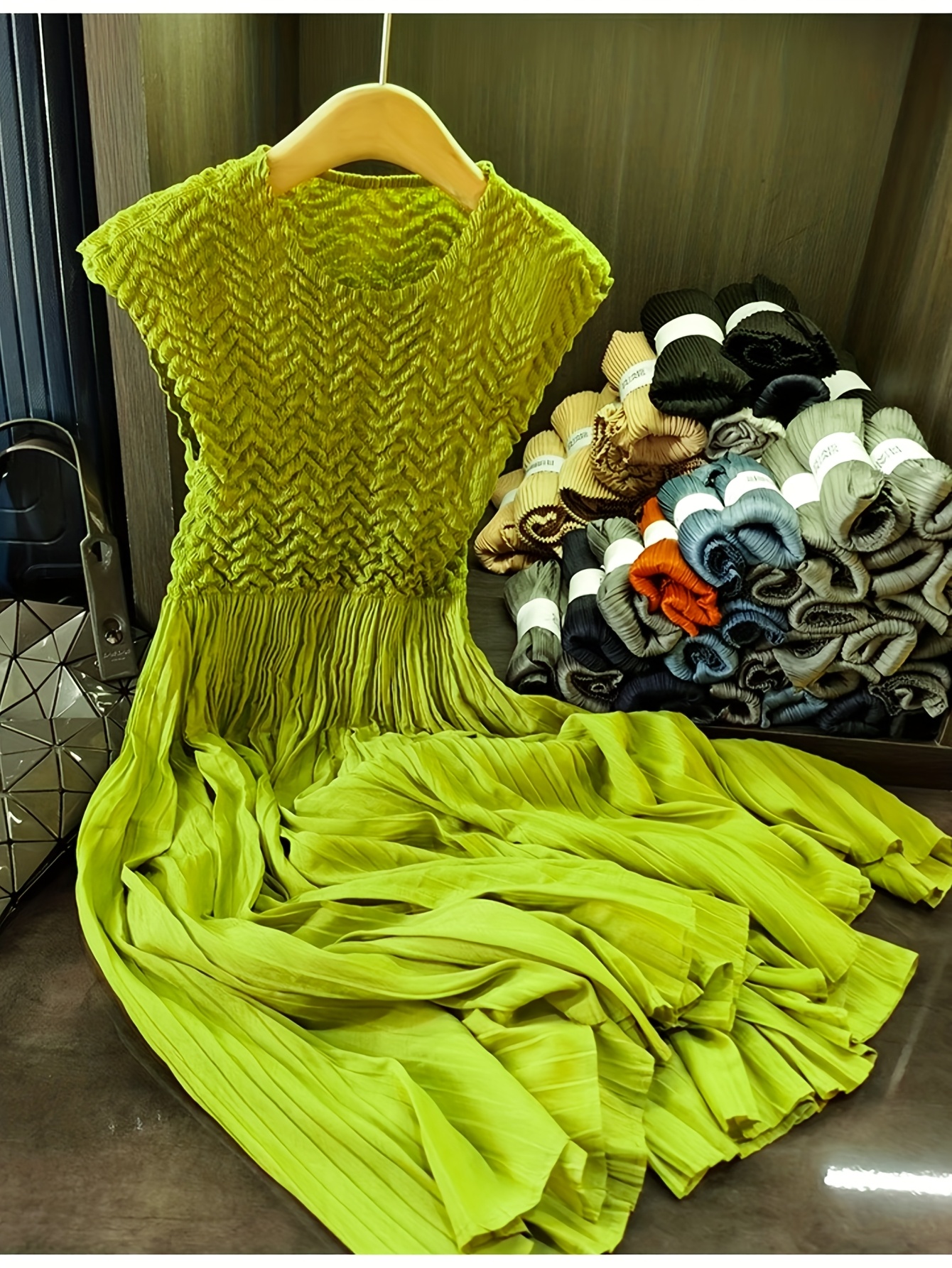 irregular solid color waist gathering dress neck - Temu Mauritius