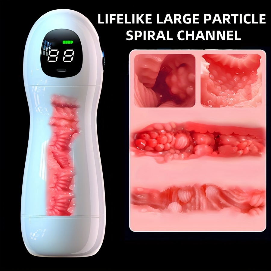 男性电动自慰器,10吮吸模式，10震动模式，液晶显示屏，tpe内胆仿真通道 商品详情 4