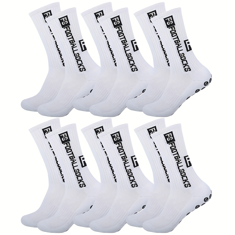 2/6/10pairs Grip Socks Football Socks Men Women Towel Bottom Terry Socks Sport Basketball Soccer Tennis Skateboard Exercise Athletic Socks