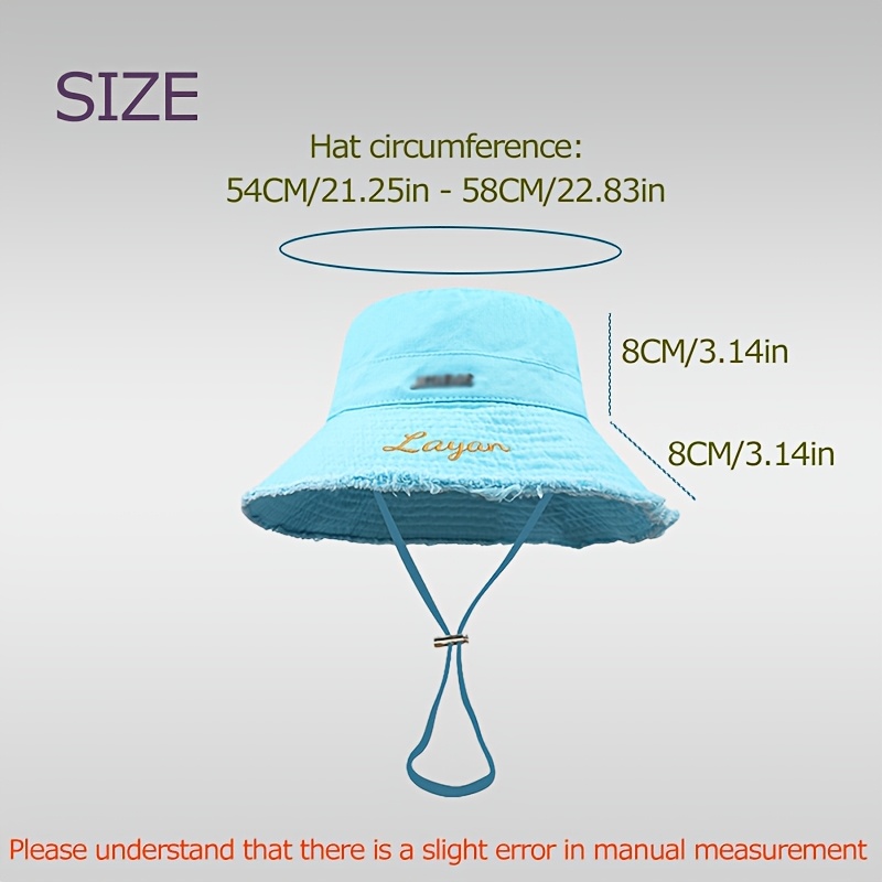 Custom Embroidered Fisherman Hat with Adjustable Drawstring