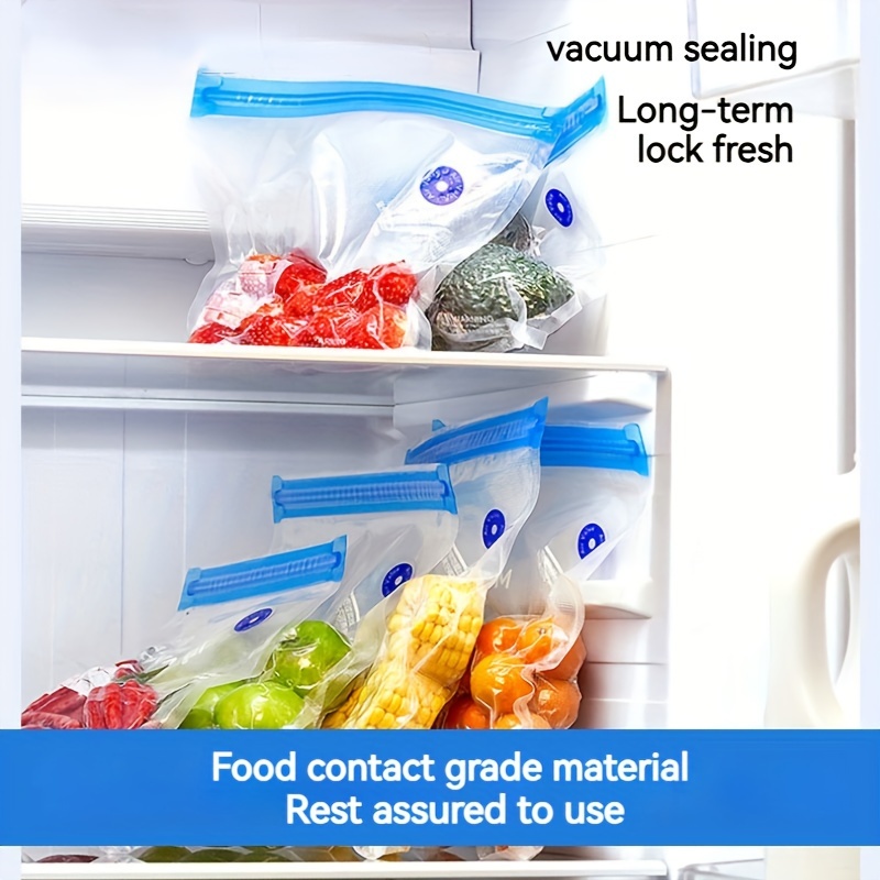 64pcs   vacuum food storage bag set bpa free plastic airtight leak proof seal with clips for food preservation vacuum cooking and household organization suitable for contact with food with no electricity needed for   holidays details 9