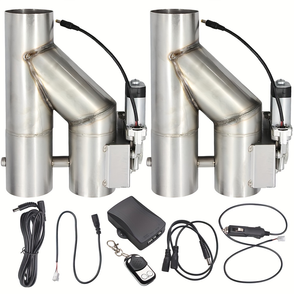 2 inch 50.8mm remote control electric exhaust stainless