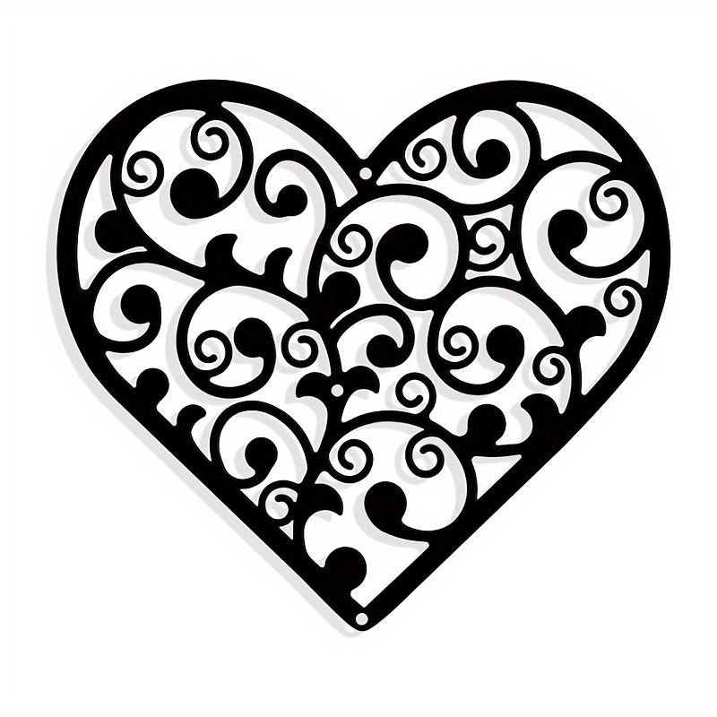 metal heart drawing clipart