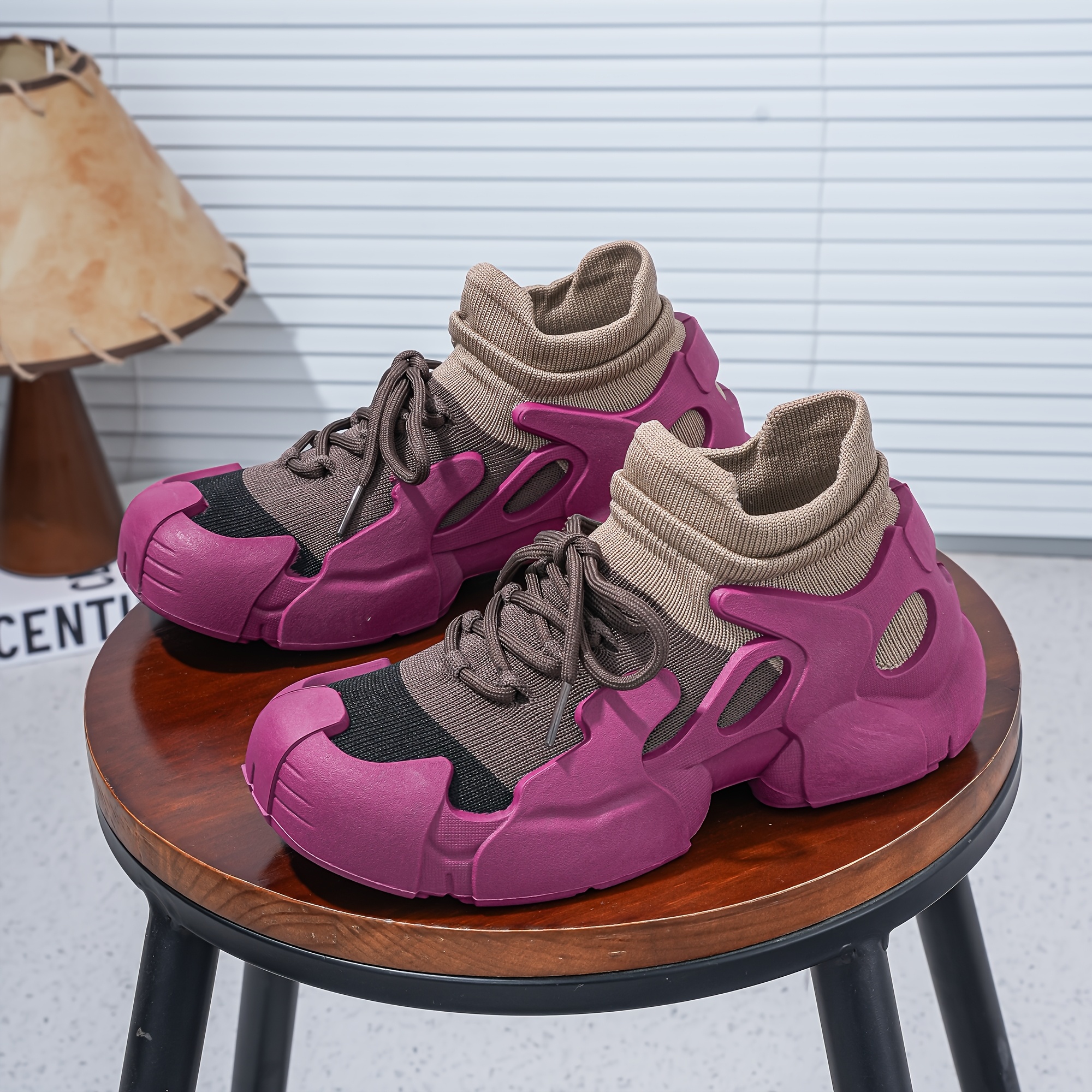 TEMU Women's Outdoor Casual Shoes, Versatile Commuter Sneakers, And Leg-lengthening Dad Shoes, Breathable Thick-soled Sneakers, Lightweight Platform,