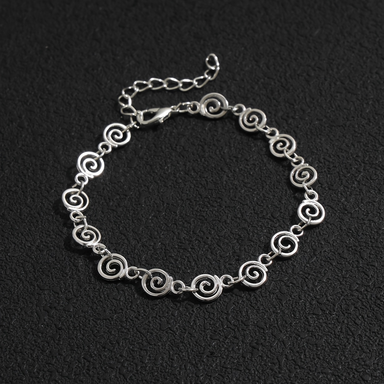 Image of 1pc Alloy Handmade Bracelet, Fashionable Small Swirl Sun Bracelet, Simple And Versatile Sexy Unisex Bracelet, Gift And Vacation Bracelet