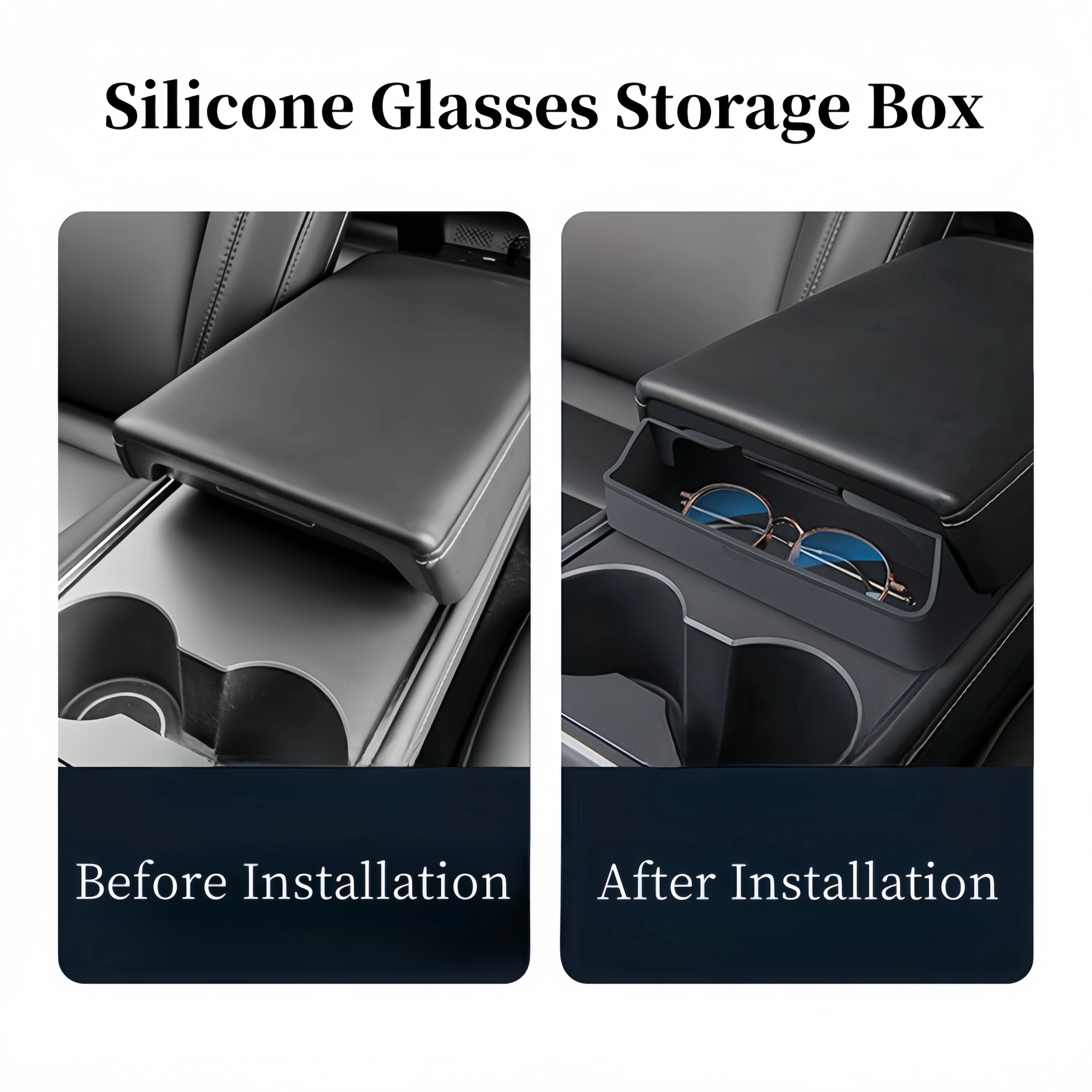 

Suitable For Tesla Model 3 For 2020-2022 Control Storage Pocket Glasses Storage Box