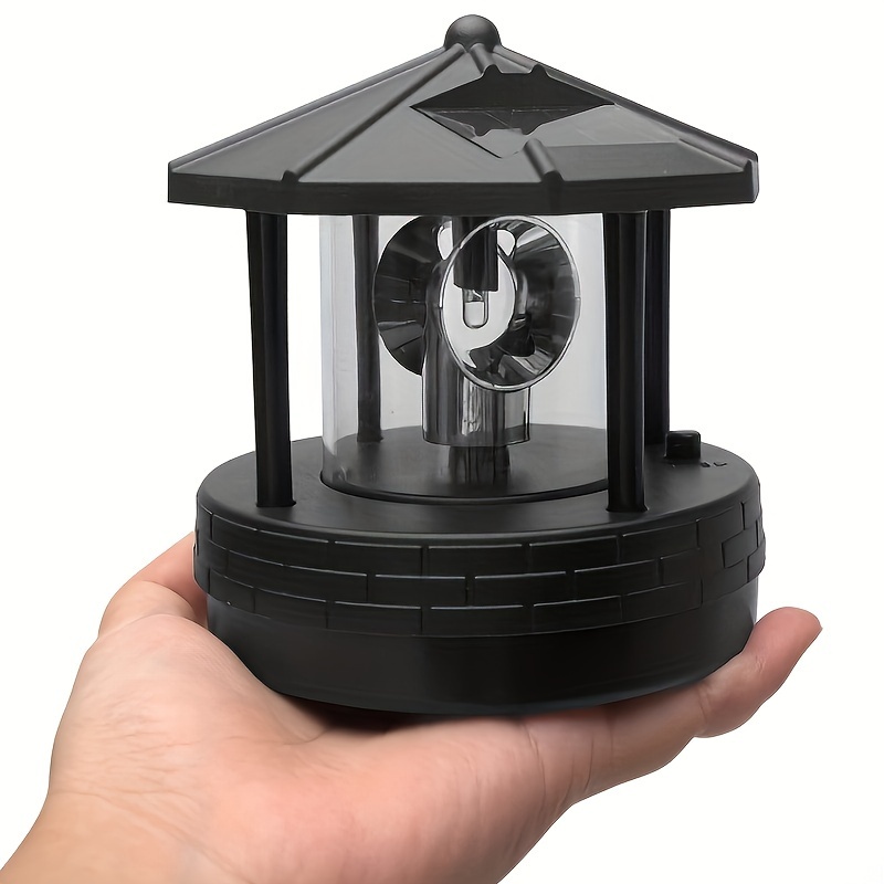 Solar-powered Rotating Lighthouse Beacon Led Lights For Outdoor Gardens, Landscapes, Courtyards, Lawns, Decorative Lighting