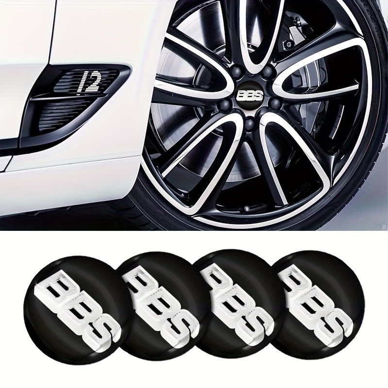 

4pcs/set Car Accessories 56mm 3d Aluminum Bbs Rm Rz Rg Rs Car Decoration