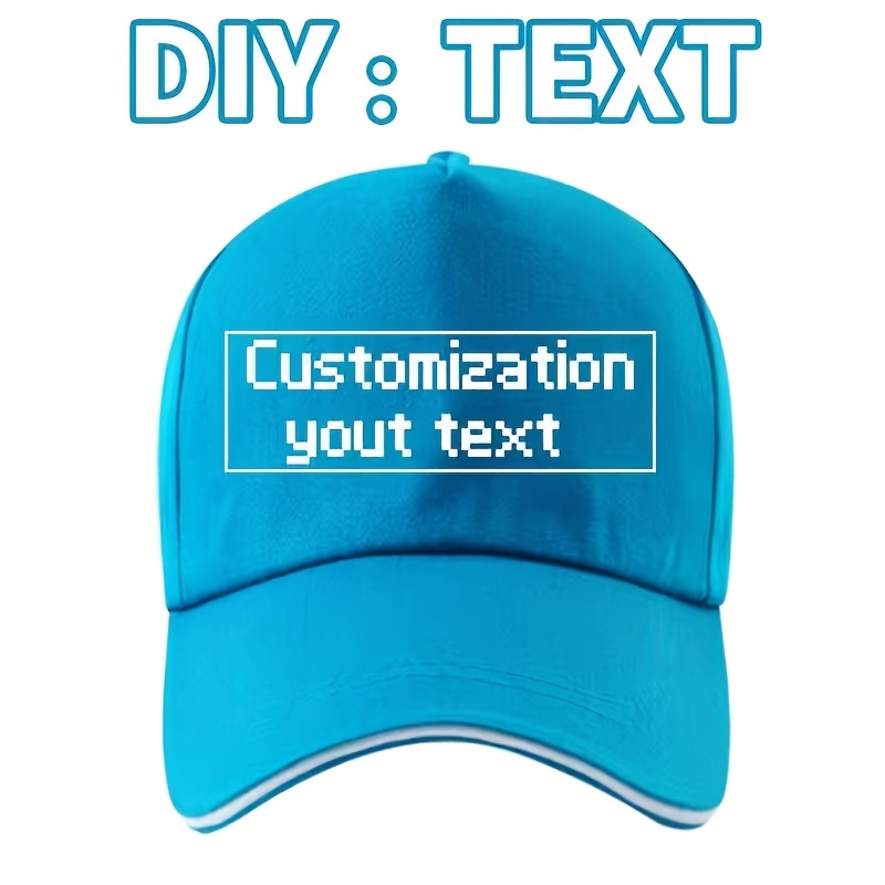 TEMU [custom Item] Ultra-high Cost-performance Custom Baseball Cap, Gift For , Unisex Present - Lightweight Comfortable Adjustable Classic Duckbill