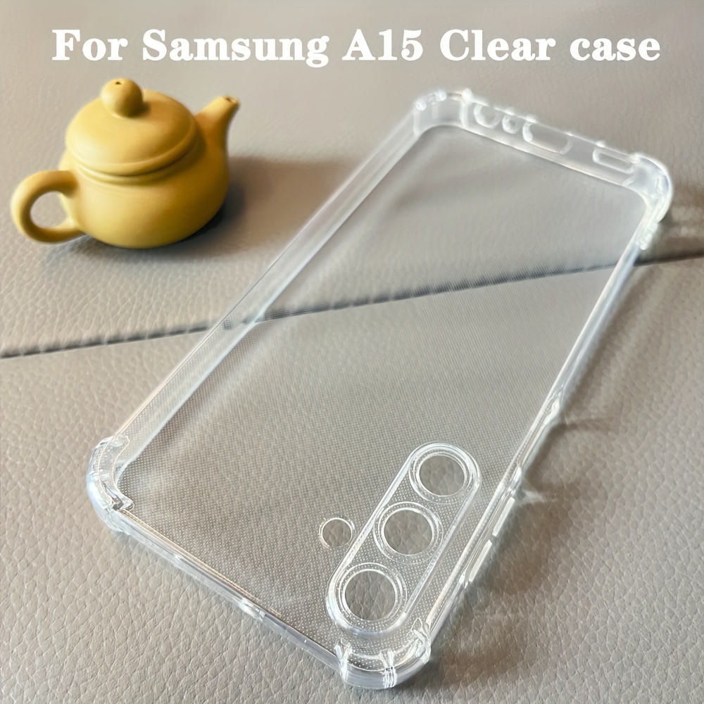 Image of Suitable For A15 Case 5g 4g Thickened A05 A35 Shockproof Phone Case Suitable Transparent Back Cover Cases For Galaxy A25 A55 The Corners Are Thickened To Prevent Falls Clear Cover