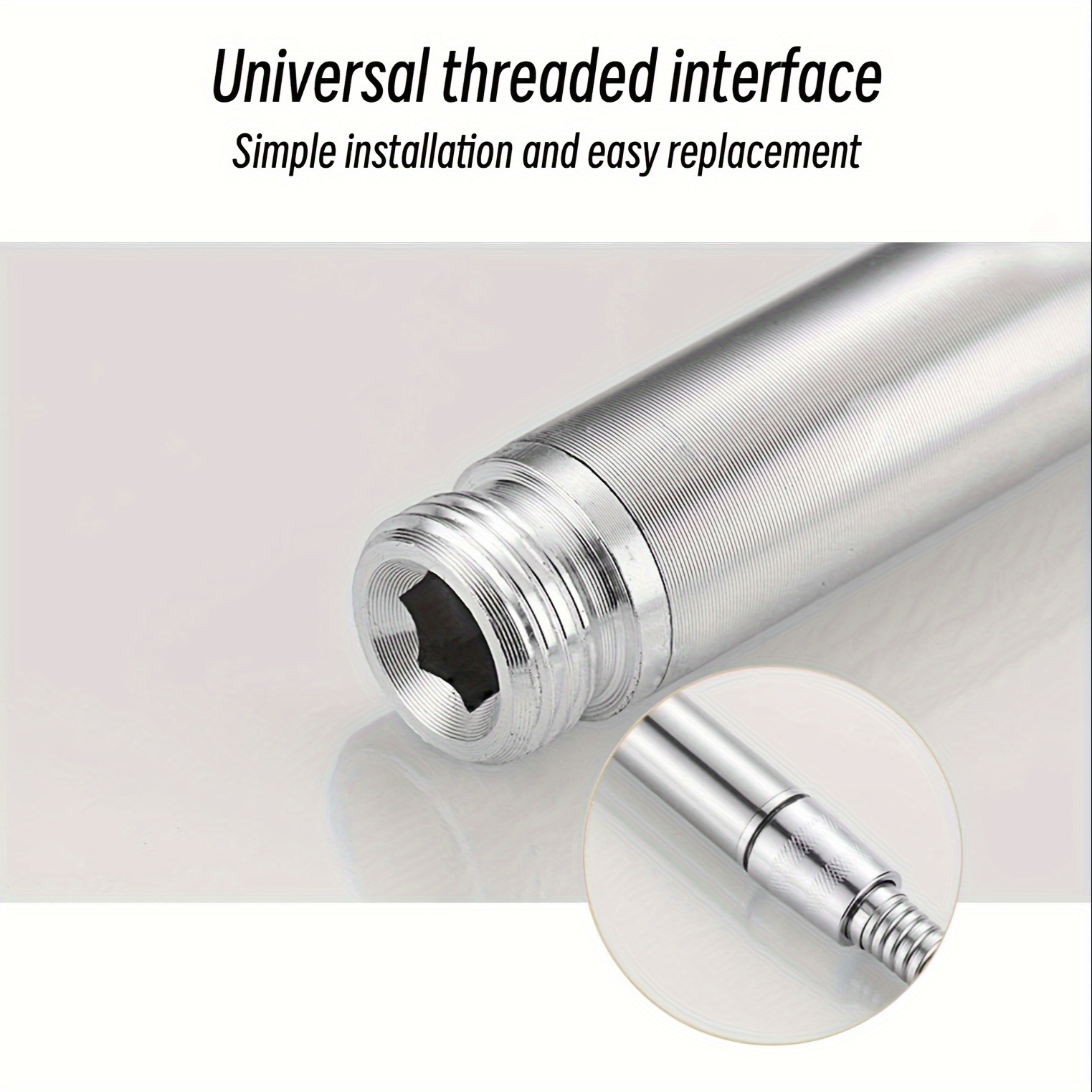 Silvery Space Pressurized Handheld Shower Head