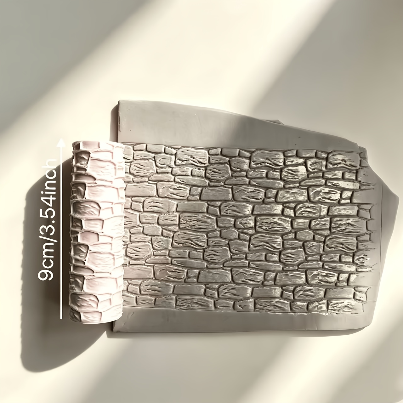TEMU 1 rouleau de gaufrage pour à texture de mur en , 1 pièce, production de texture de brique de mur, de texture de mur en - Coupe-fil à main,