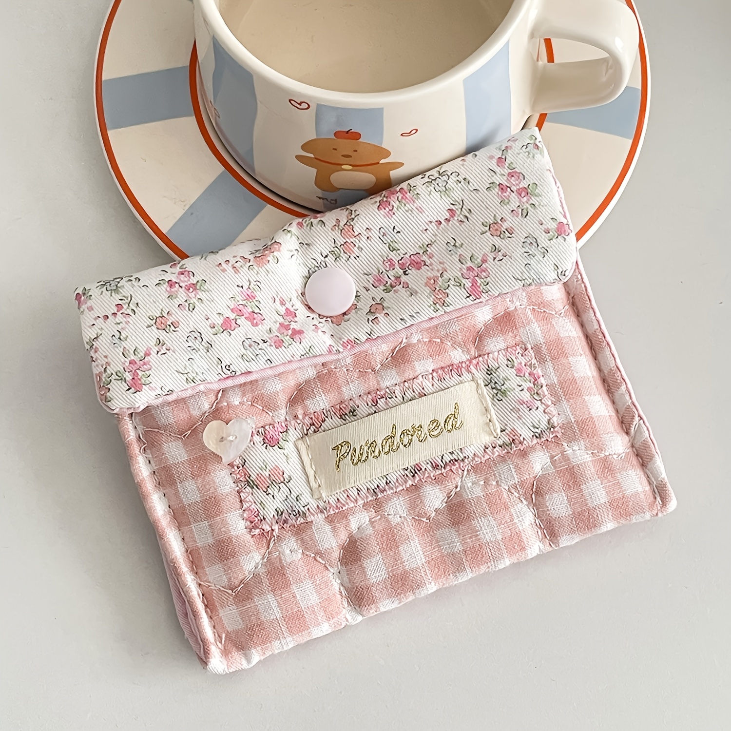 Image of Ladies' Coin Purse, Floral Coin Purse, Vintage Niche High- Portable Novelty Coin Purse For