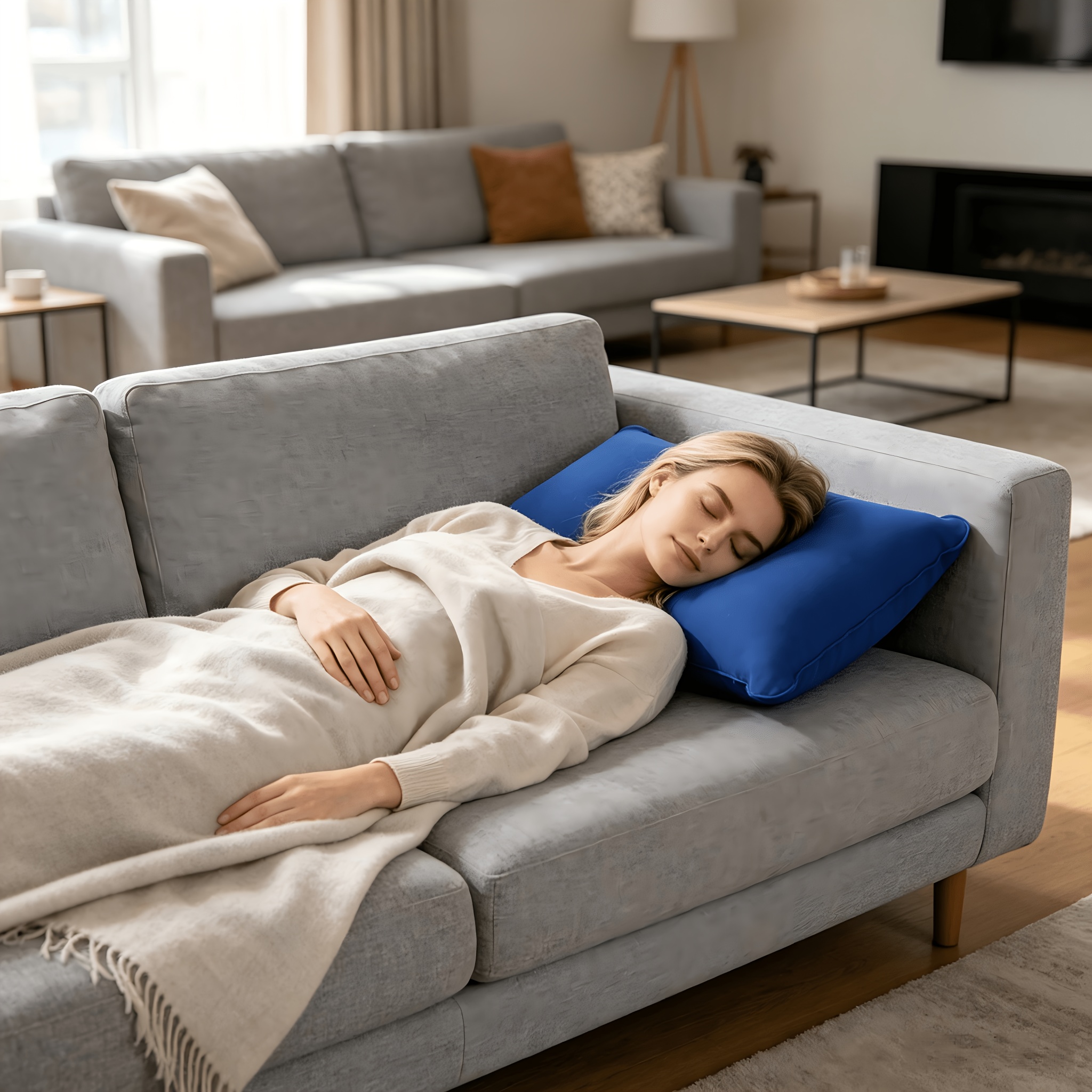A4 Size Inflatable Camping Pillows, 1-Pack or 2-Pack