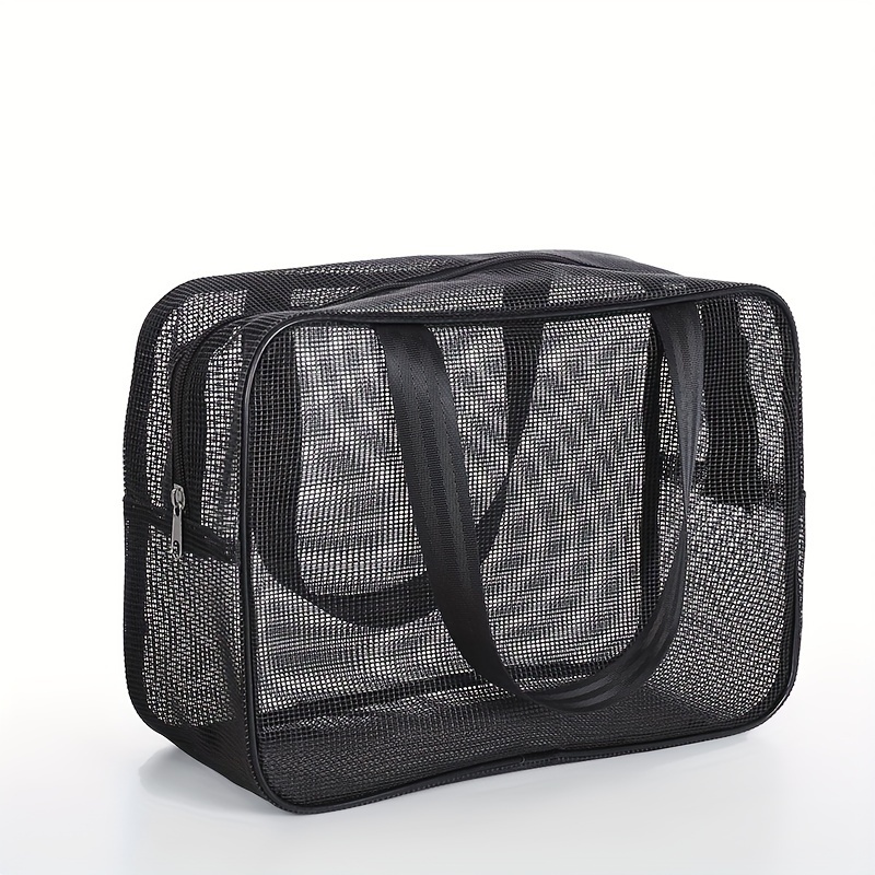 

Mesh Toiletry Bag, Portable Hand-held Shower Storage Bag, Shower Bag