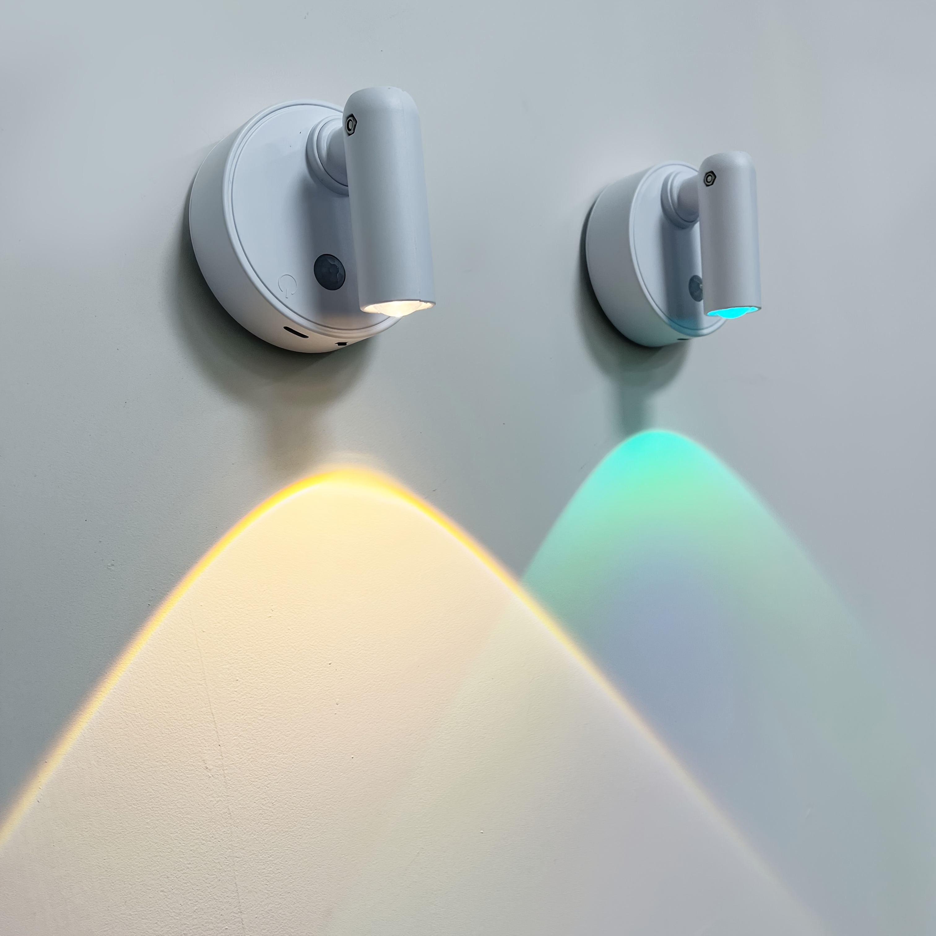2pcs Seven-Color Smart Cat Eye Spotlight with Touch Control
