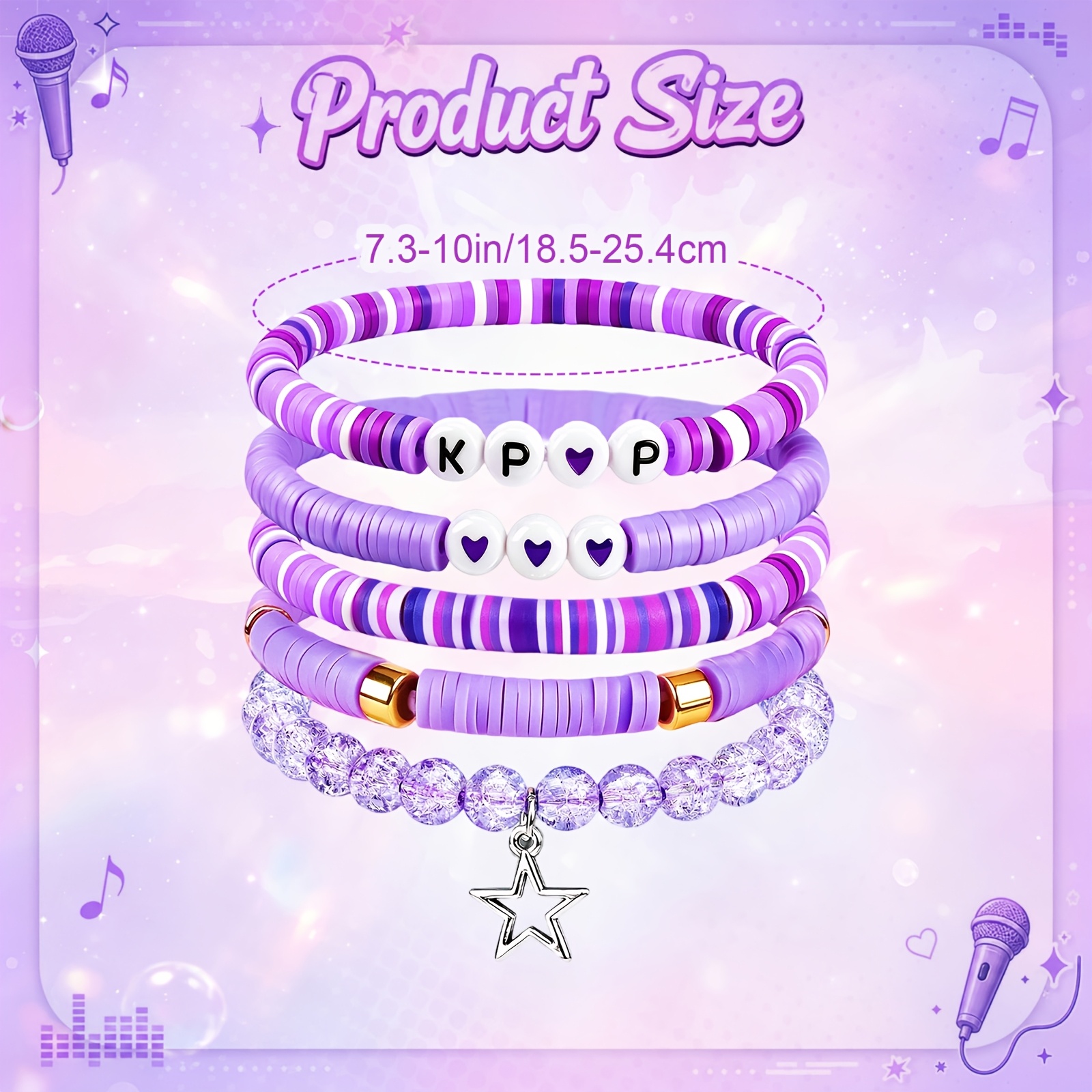 K-pop Friendship Bracelet Set, Ideal for Music Festivals