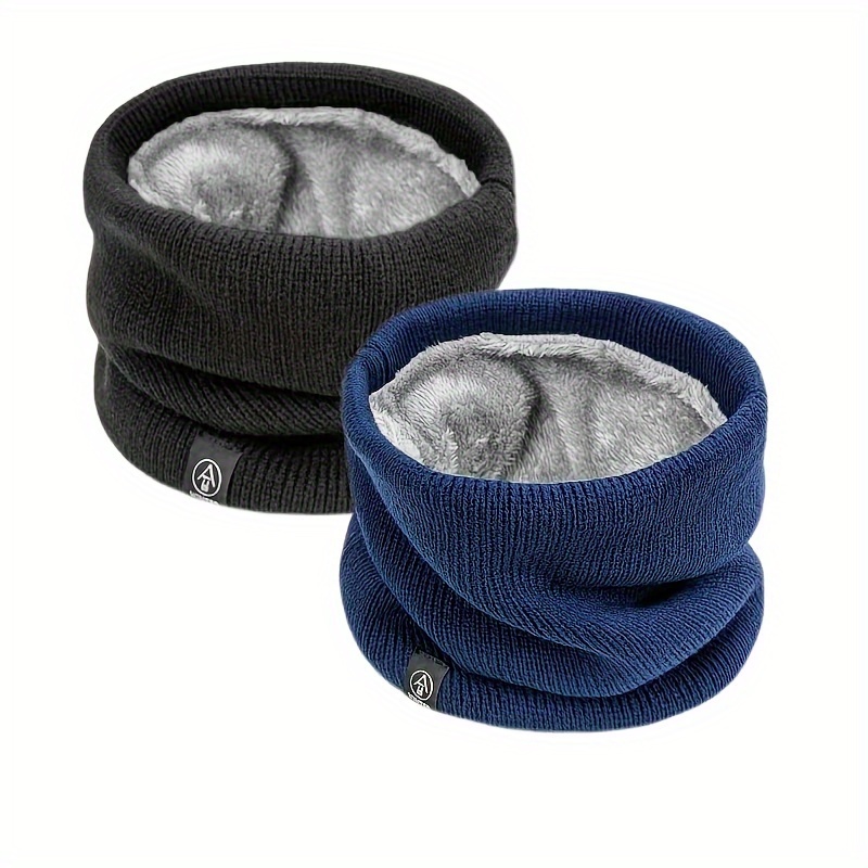 

2- Unisex Gaiters Thickened Fleece Lined Knitted For Cycling - 100% Polyamide