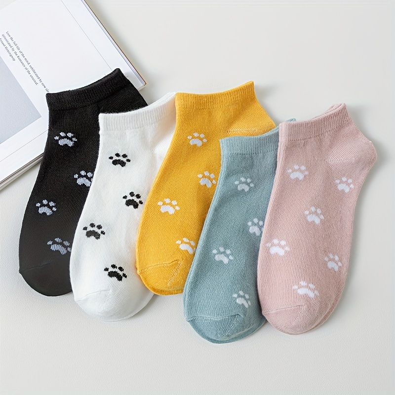 1 Pair Cute Cat Paw Thicken Thermal Soft Comfortable Warm Socks